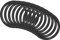 QUARKZMAN 10 Stück Nitrilkautschuk O-Ringe für Reparatur 50mm x 42mm x 4mm für Wasserhahn Klempner Reparatur Dichtung Verbindung, Schwarz