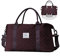 Reisetasche Damen Sporttasche Handgepäck Tasche Weekender Bag Schwimmtasche Wasserdicht Travel Bag Duffle Bag Fitnesstasche Frauen Kliniktasche für Flugzeug Reise Gym Bag,Traubenviolett