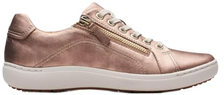 Clarks Women's Nalle Lace Sneaker, Rotgold, Leder, 12