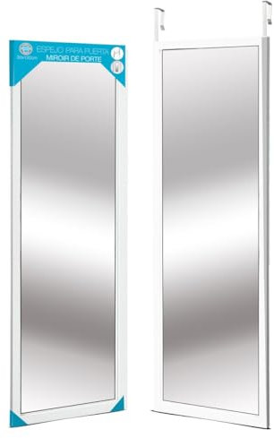 Hogar y Mas Espejo Puerta Moderno Blanco DORMITORIOS SIN Agujeros