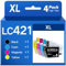 LC421XL LC421 Patronen für Brother LC-421 XL LC-421XL VAL Multipack Druckerpatronen Kompatibel für Brother DCP-J1050DW Patronen DCP-J1140DW Patronen MFC-J1010DW Patronen, 4Pack
