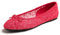 Feversole Round Toe Lace Ballet Crochet Flats Women's Comfy Breathable Dolly Shoes Navy UK6