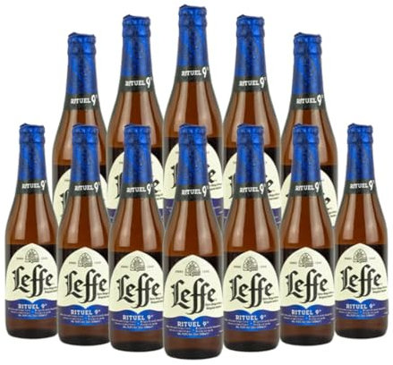 Beer Hunter Leffe Trappist Belgian Rituel 9 Strong Pale Beer 330ml Bottles – 9.0% ABV (12 Pack)