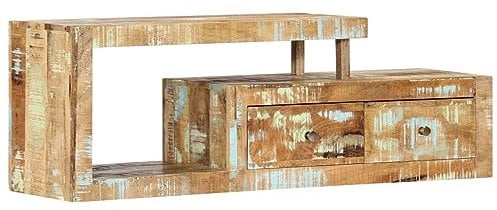 LAPOOH TV-Schrank 120x30x40 cm Altholz Massiv, TV Lowboard, Fernsehschrank, Fernsehtisch, Fernseher Schrank, TV Sideboard, TV Board, TV Cabinet, TV Bank, TV Kommode - 248100