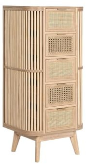 Home ESPRIT Kommode Gold Natur Fichte 48 x 35 x 105 cm