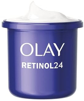 Olay Retinol 24 Crema de Noche Hidratante Facial RECAMBIO, Con Vitamina E Antioxidante. Cuidado de la piel Well-aging 50 ml