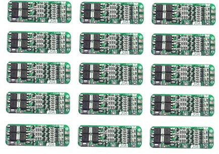 veorly 15 STÜCKE 3S 20A Lithiumbatterie 18650 LadegeräT PCB Schutzplatine 18650 Li-Ionen-Batterielademodul 11,1 V 12 V 12,6 V