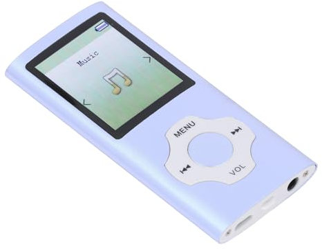 Reproductor MP3 con Bluetooth 5.0, Reproductor MP3 MP4 de Música Digital Portátil Altavoz Incorporado, Pantalla de 1,8 Pulgadas, Grabadora de Voz, Admite Ampliado hasta 128 GB