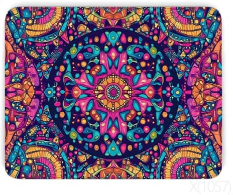 Mouse Pad Bohemia Gaming Mouse Mat Large 350x250x3mm XXL Mouse Pad Yellow Desk Mat Improved Precision and Speed, Mousemat Non Slip Rubber Base, Keyboard Mat for Office Home Decor, Gifts for Women