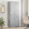 IKAYAA 2 Door Kitchen Utility Room Cabinet Cupboard storage Broom cupboard Tall kitchen cupboard Wood-concrete grey-70x35x180 cm