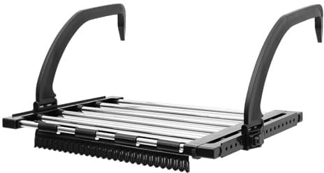 Warmhm Stendibiancheria Appendino per Calzini in Acciaio Inox 42-73 Cm Antivento Multifunzionale per Balcone