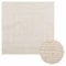 vidaXL Teppich ZIZUR Creme 120x120 cm Jute-Optik Indoor und Outdoor, Fußmatte, Bodenteppich, Teppichboden, Bodenmatte, Flächenvorleger, Innenteppich