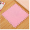 KUANGGE 10 Stück ineinander greifende Teppichfliesen, Plüschschaummatten, Flauschige Flächenteppiche, Plüschteppich-Bodenfliesen-Puzzle-Spielmatte für Zuhause, Wohnzimmer, Schlafzimmer (Farbe: Rosa)