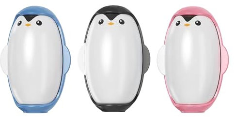 VARKAGE 3 Stück Fusselrolle Wiederverwendbar Abwaschbar,Pinguin Reusable Lint Roller, Fusselrolle Tierhaare, Fusselrolle Kleidung, Hair Remover Roller, Fusselentferner Kleidung