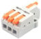 JOYELEC 15 Stück Verbindungsklemmen,D1-3 Schnellanschlussklemme Kabelverbinder,Kompakten Steckklemmen 1 Eingänge/3 Ausgänge, Kabel 0.08-2.5(4.0) mm²,250V,32A Leiter Klemme