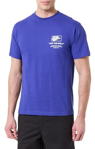 Vans Herren T-Shirt Mit Gestapeltem Rückenmotiv, Black/White
