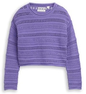 TOM TAILOR Mädchen Kinder Strickpullover mit Streifenmuster