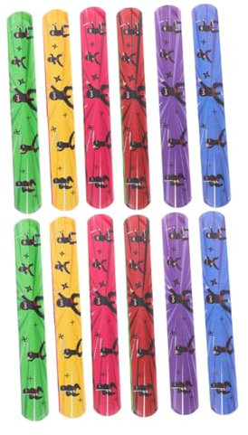 LOPUNER 24stücke Pack Ninja-schnapparmbänder Für Junge Mädchen Halloween-partygeschenke Süßes Oder Saures Leckereien Klassenzimmer-preis Partyzubehör Lustige Armbänder Aus Pvc