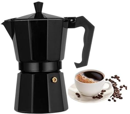 Generisch Kaffeekanne Für Herd | Aluminiumlegierung Kanne | Moderne Kaffeemaschine Latte Kanne,Für Elektro Gas Keramik Italienisch Latte Cappuccino Zuhause Büro Reise