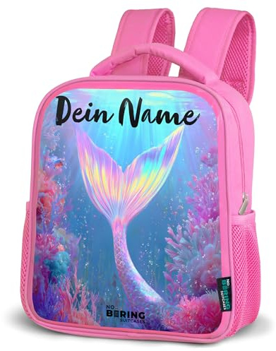 NoBoringSuitcases© Rucksack Kinder 8L Wanderrucksack leichter Kinderrucksack Rosa Tagesrucksack Kindergarten Backpack Büchertasche Schulrucksack Mädchen Farbenfroh Klein Bunt Tagesrucksäcke