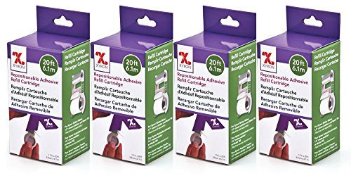 Xyron Klebeband säurefreiem wiederverwendbar selbstklebend Refill Patrone für die xrn150, X Aufkleber Maker 4 Pack