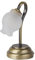 Fenteer 1:12 Puppenhaus LED Lampe Retro Schreibtischleuchte Tischlampe für Pupenstube Dekoration