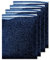 MiPremium Glitter Heat Transfer Vinyl, Glitter Iron On Vinyl (Pack of 4 Sheets), for T Shirts Sports Clothing, Garments & Fabrics, Easy Weed & Press Glitter Vinyl (Navy Blue)