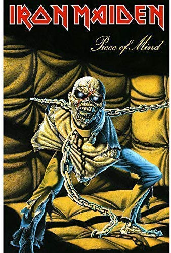 rz Iron Maiden Piece Of Mind large fabric poster/flag 1100mm x 750mm