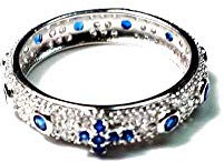 BLUSUPERSHOP 1 Ehering aus 925er Silber mit weißen und farbigen Zirkonia in Pavé-Fassung, rot, schwarz, weiß, grün, blau, Rosenkranz, Größe 10 bis 26 cm, su ordinazione, Sterling Silber, Zirkon