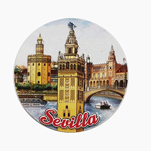 3D-Kühlschrankmagnet, Sevilla, Sapin, Souvenir, Geschenk, Dekoration, Kühlschrank-Magnet-Sticker-Kollektion