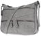 Christian Wippermann Damen Tasche Schultertasche Umhängetasche Crossover Bag Leder Optik Handtasche Hellgrau