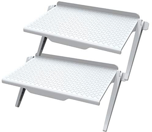 ZWJABYY Floating tv stand wall mounted-Computer Screen Shelf-small media console-Used in Computer Monitor/Flat Screen TV (2 Black),White-2smallsize