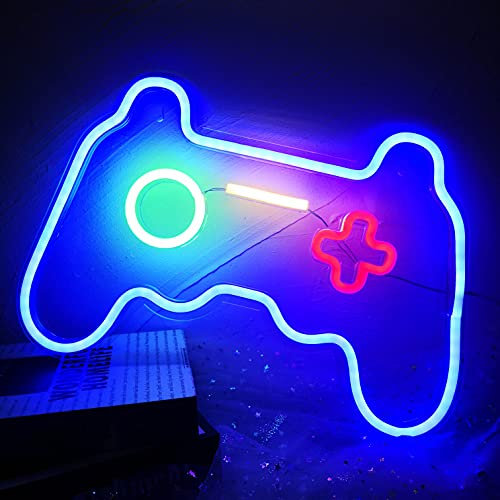 Game Neon Sign Light LED Gaming Lights for Arcade Room Wall Decor Game Room Setup Neon Lights Wall Sign Playstation Light up Sign Gaming Accessories Party Décor Sign Lights