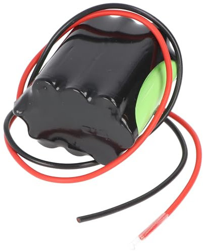 La batterie d'éclairage d'urgence NiMH 12 V 600 mAh avec câble de 300 mm remplace RPower 20109 LEX, 44,2 x 29,1 mm