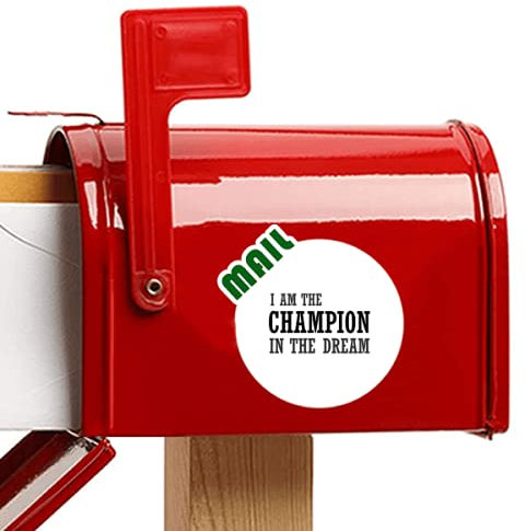 Beauty Gift Ich Bin der Beste im Traum Aufkleber Briefkastenaufkleber Kleber