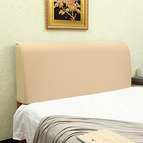 Stretch-Bett-Kopfteilbezug, hochelastisch, staubdichter Schutz für Holz/Rattan/gepolstertes Metall-Kopfteil, King-Size-Größe 200-220 cm