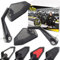 Area1 Motorrad Spiegel Lenkerendenspiegel CNC kompatibel mit MT-125 RE11, MT-125 RE29, RE292 (17-19) (V58 Carbon)