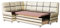 Rodnik Eckbank Korsika Maxi mit SCHLAFFUNKTION 213x142 cm, Polsterbank ausziehbar, Stauraum, Kunstleder Braun Beige, Küchenbank, Esszimmerbank