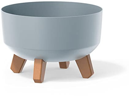 Pflanzgefäß grau, ohne Behälter, GRACIA Kollektion, 23,5 x 23,5 x 15,5 cm, Fassungsvermögen 3,8 L.