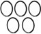 5 Stück Fahrrad Tretlager Ultraleicht Aluminium Legierung Schwungrad Nabe Spacer Dicke 1mm/2mm/3mm (Schwarz Durchm. 29 mm Dicke 1 mm)