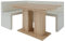 Eckbank Akiko mit Tisch - Eckbankgruppe für Ihrem Esszimmer, Küche modern, Sitzecke, Essecke. Perfekt für Küche, Büro und Rezeption. Solide und Starke Verarbeitung (INARI 22, 168x128 rechts)