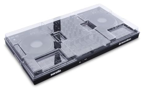 Decksaver Cover for Pioneer DJ DDJ-FLX10 - Super-Durable Polycarbonate Protective lid in Smoked Clear Colour, Made in The UK - The DJs' Choice for Unbeatable Protection