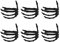 Serviettenringe 6er-Set, Halloween-Dekorationen, Serviettenring, Kreative Horror-Skelett-Hand, Exquisiter Gruseliger Serviettenhalter aus Legierung für Halloween-Party-Tischvorhang(Schwarz)