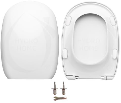 HYDRO HOME - Copriwater Pozzi Ginori Come Originale per Easy/Easy02, Tavoletta WC Pozzi Ginori Coperchio Water Termoindurente, Asse WC Made in Italy con Fissaggio dall'Alto (CHIUSURA AMMORTIZZATA)