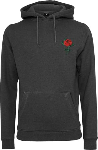 Mister Tee Men's MT1487-Rose Hoody Hooded Sweatshirt, Charcoal, XS