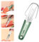 Vordpe Coupe-pastèque 3 en 1, coupe-pastèque en acier inoxydable, coupe-pastèque, coupe-melon en acier inoxydable, fourchettes à fruits pour le camping (Vert)