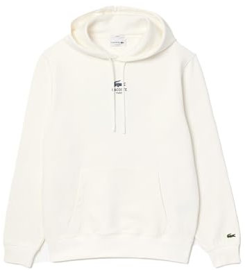 Lacoste Sweat à capuche unisexe pour adulte, farine, M