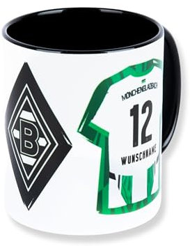 Borussia Mönchengladbach Tasse HOME 24/25 personalisierbar | Offizieller Fanartikel Fohlenshop |Personalisierbar mit Name & Nummer | 0,3L | Spülmaschinen- & Mikrowellengeeignet
