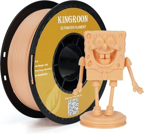 kingroon 3D Printer Filament PLA 3D-Druckerfilament,… (Polymilchsäure, PLA liefert Hautfarbe)