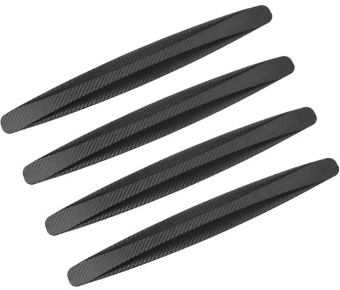 WeddHuis 4Pcs Protector de Puertas de Coche, Goma Puerta Coche, Adhesivo para Puertas de Auto (Negro)